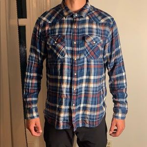 True Grit plaid pocket shirt